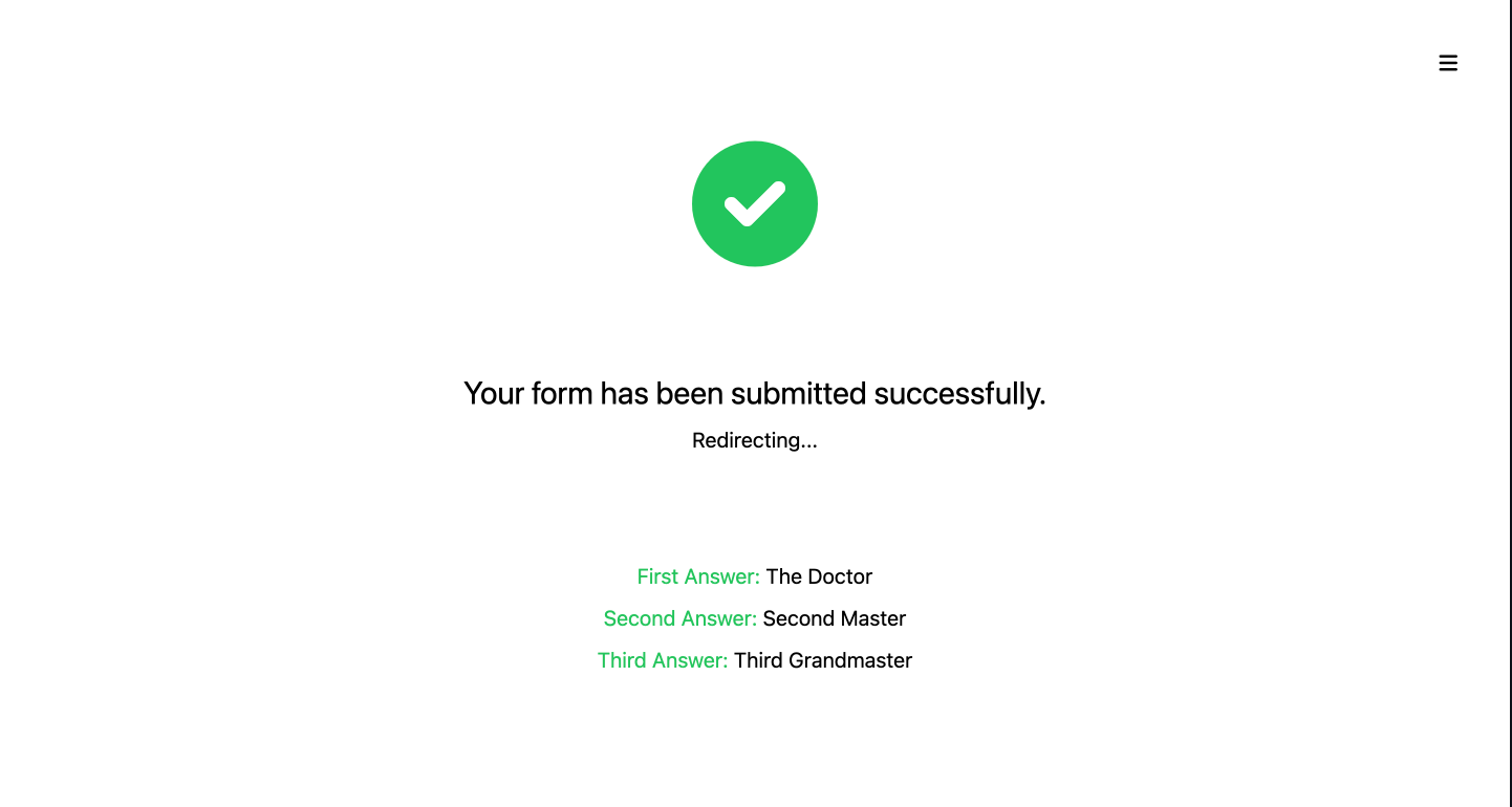 Build Appeal success page confirming the submitted appeal.